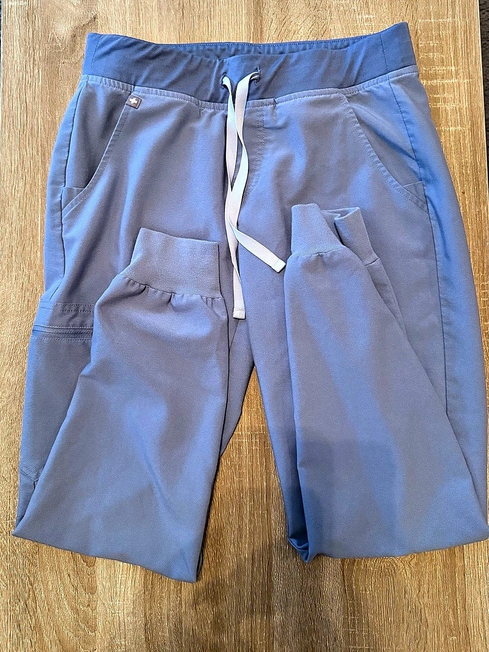 FIGS Zamora Jogger Scrub Pants Vapor Blue - S - Picture 4 of 5